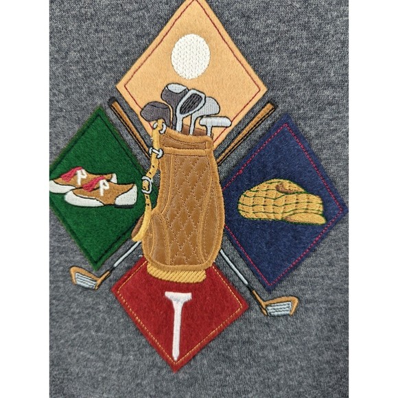 Vintage MC Sport Crewneck Sweatshirt Mens 2XL Golf Theme Embroidered 90’s Retro - Picture 2 of 6